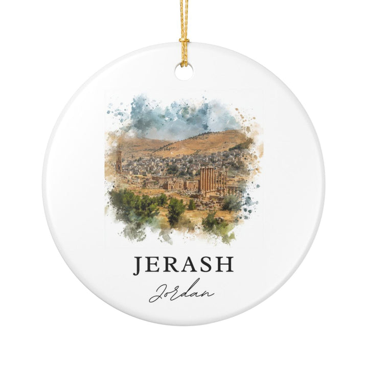 Jerash Jordan Ornament: Unique Jerash Jordan Souvenir, Jerash Jordan Xmas Decor, and Authentic Jerash Jordan Gift