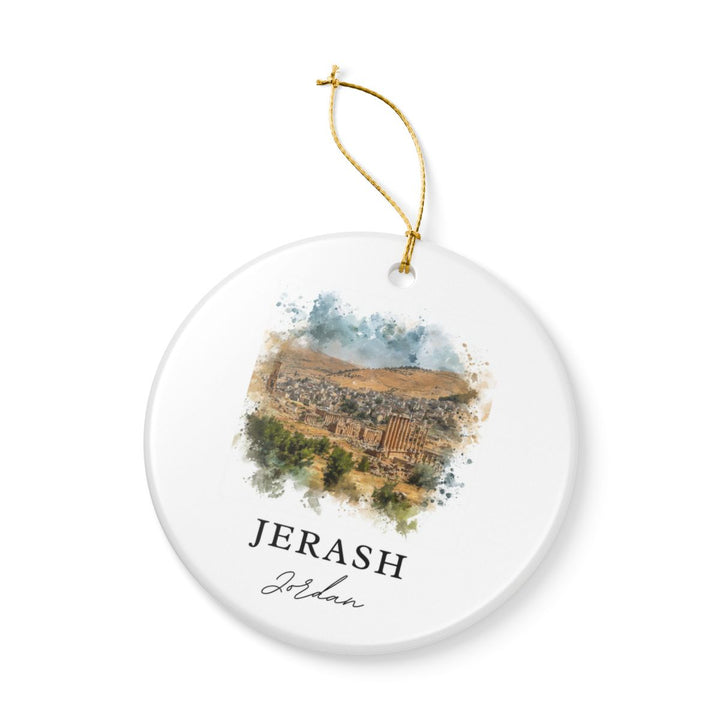 Jerash Jordan Ornament: Unique Jerash Jordan Souvenir, Jerash Jordan Xmas Decor, and Authentic Jerash Jordan Gift