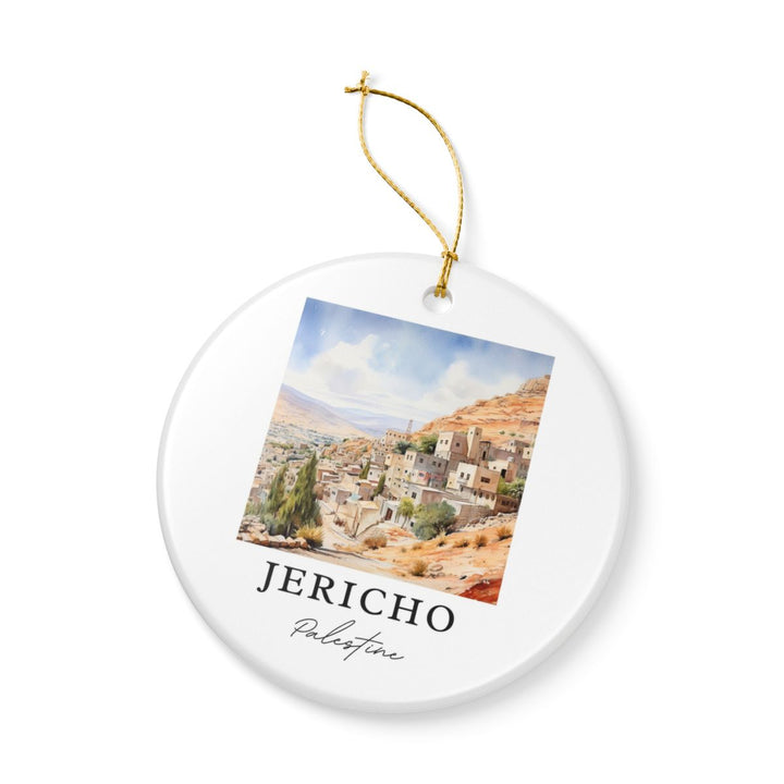Jericho Palestine Ornament: Unique Jericho Palestine Souvenir, Jericho Palestine Xmas Decor, and Authentic Jericho Palestine Gift