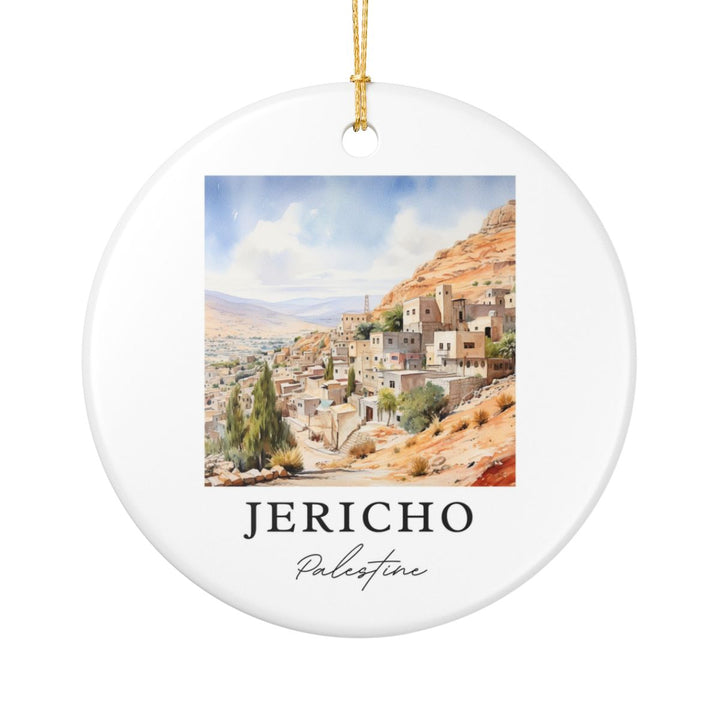 Jericho Palestine Ornament: Unique Jericho Palestine Souvenir, Jericho Palestine Xmas Decor, and Authentic Jericho Palestine Gift