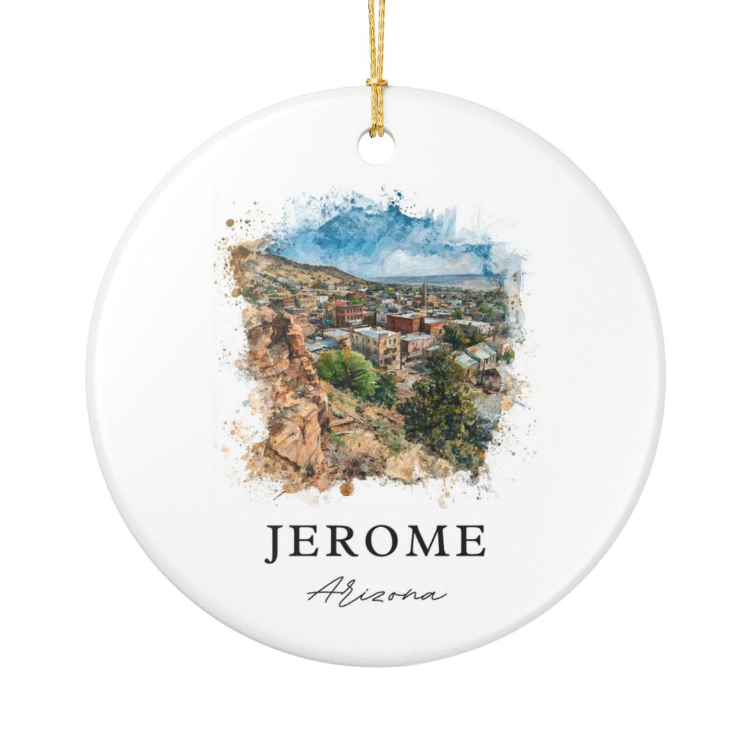 Jerome Arizona Ornament: Unique Jerome Arizona Souvenir, Jerome Arizona Xmas Decor, and Authentic Jerome Arizona Gift