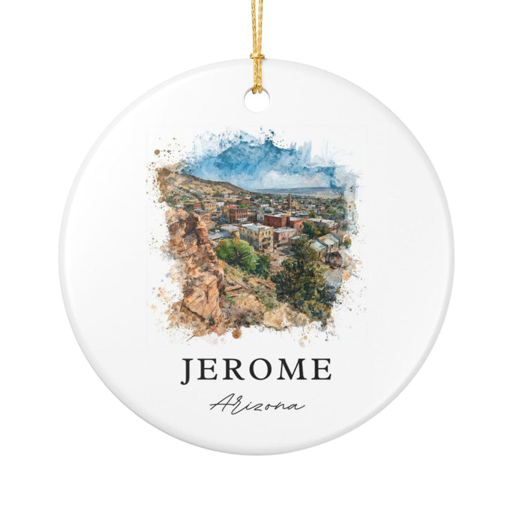 Jerome Arizona Ornament: Unique Jerome Arizona Souvenir, Jerome Arizona Xmas Decor, and Authentic Jerome Arizona Gift