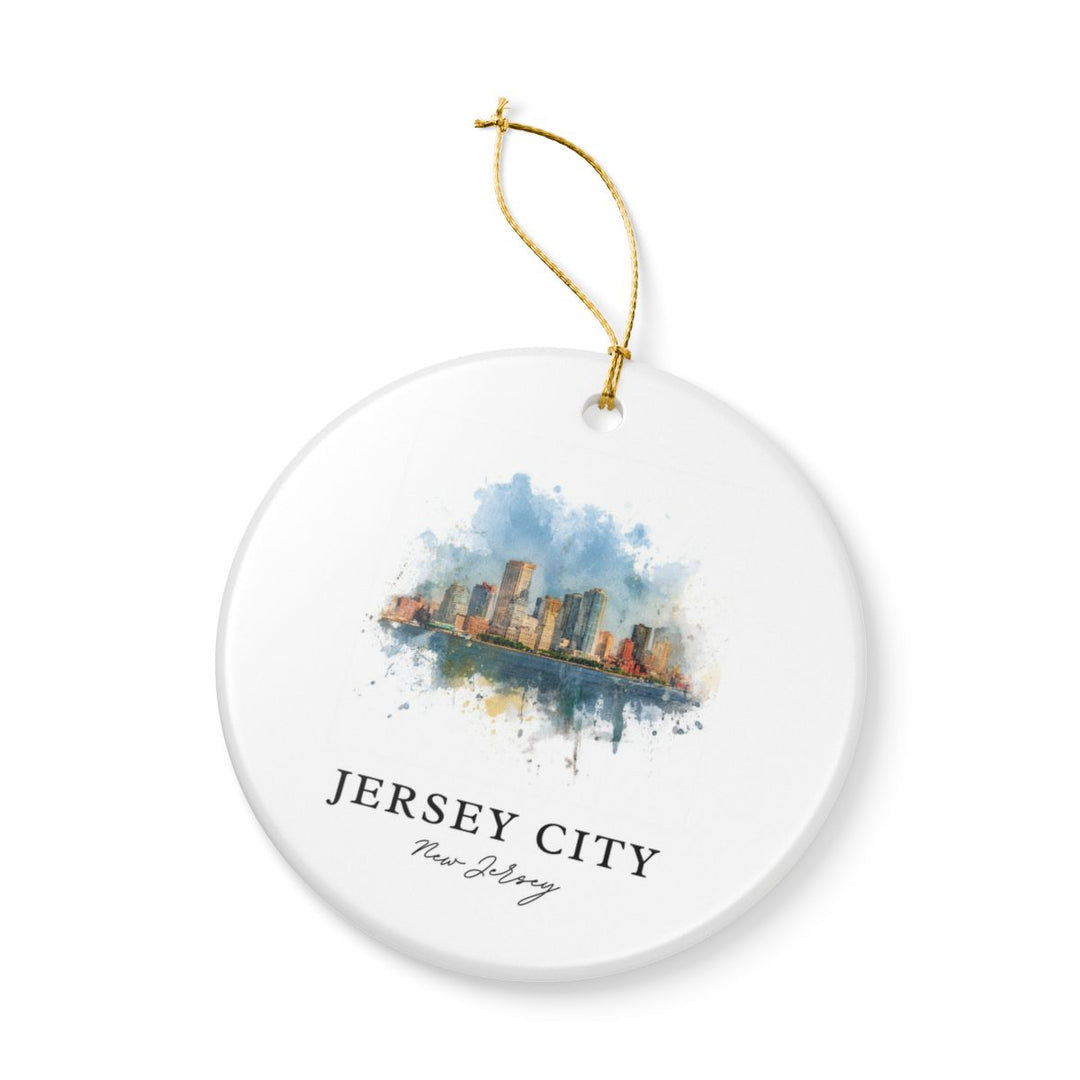 Jersey City NJ Ornament: Unique Jersey City Souvenir, Jersey City New Jersey Xmas Decor, and Authentic Jersey City Gift