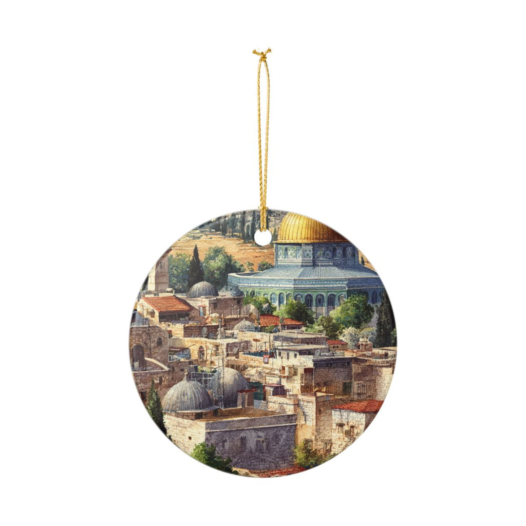 Jerusalem Israel Ornament: Unique Jerusalem Souvenir, Jerusalem Israel Xmas Decor, and Authentic Jerusalem Gift