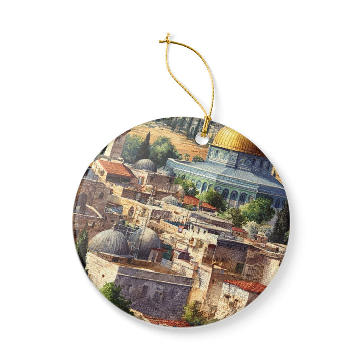 Jerusalem Israel Ornament: Unique Jerusalem Souvenir, Jerusalem Israel Xmas Decor, and Authentic Jerusalem Gift