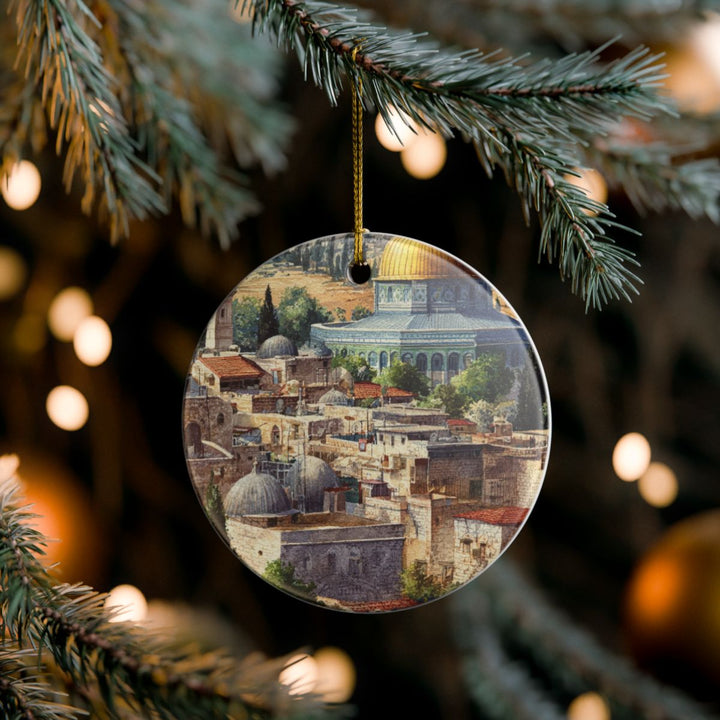 Jerusalem Israel Ornament: Unique Jerusalem Souvenir, Jerusalem Israel Xmas Decor, and Authentic Jerusalem Gift