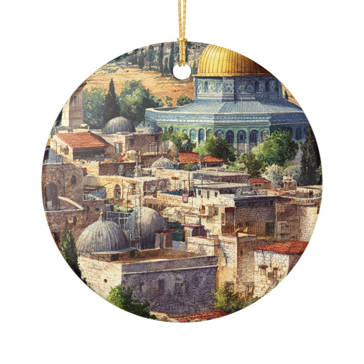 Jerusalem Israel Ornament: Unique Jerusalem Souvenir, Jerusalem Israel Xmas Decor, and Authentic Jerusalem Gift