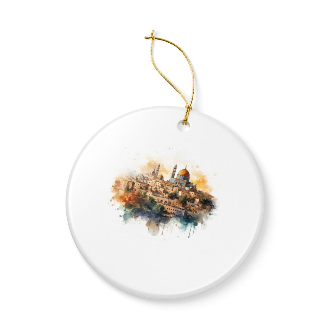 Jerusalem Israel Ornament: Unique Jerusalem Souvenir, Jerusalem Israel Xmas Decor, and Authentic Jerusalem Gift