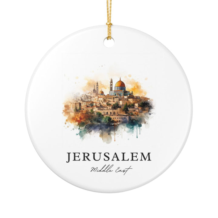 Jerusalem Israel Ornament: Unique Jerusalem Souvenir, Jerusalem Israel Xmas Decor, and Authentic Jerusalem Gift
