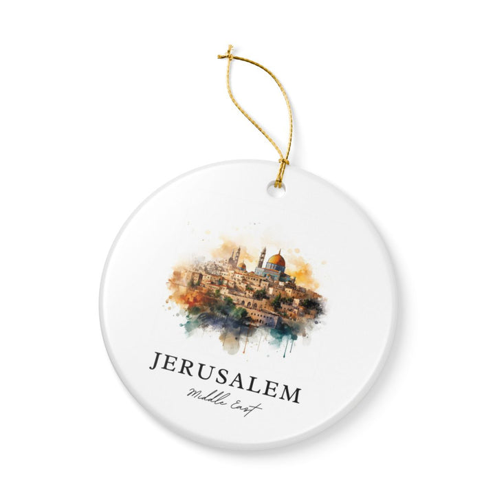 Jerusalem Israel Ornament: Unique Jerusalem Souvenir, Jerusalem Israel Xmas Decor, and Authentic Jerusalem Gift