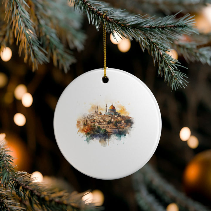 Jerusalem Israel Ornament: Unique Jerusalem Souvenir, Jerusalem Israel Xmas Decor, and Authentic Jerusalem Gift