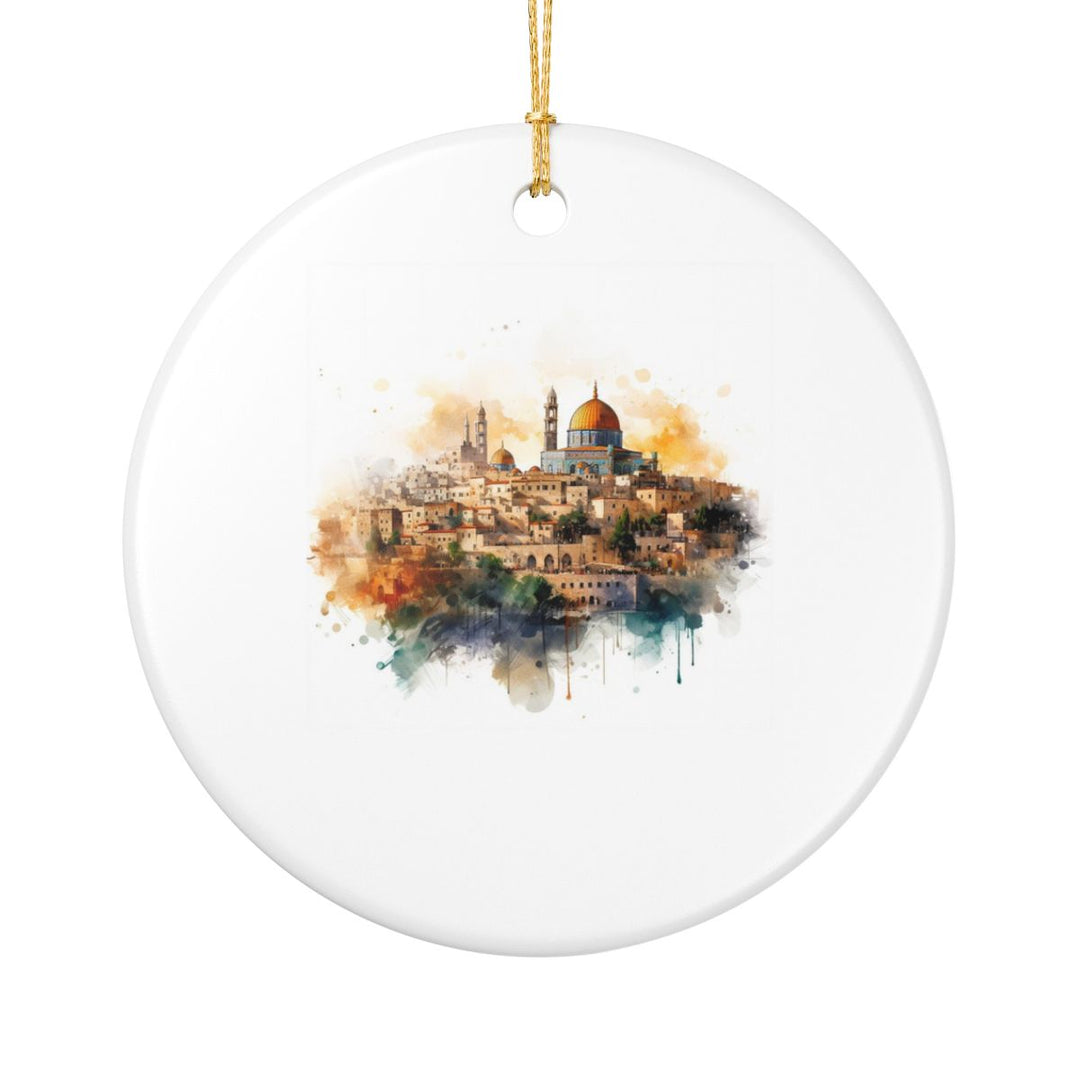 Jerusalem Israel Ornament: Unique Jerusalem Souvenir, Jerusalem Israel Xmas Decor, and Authentic Jerusalem Gift
