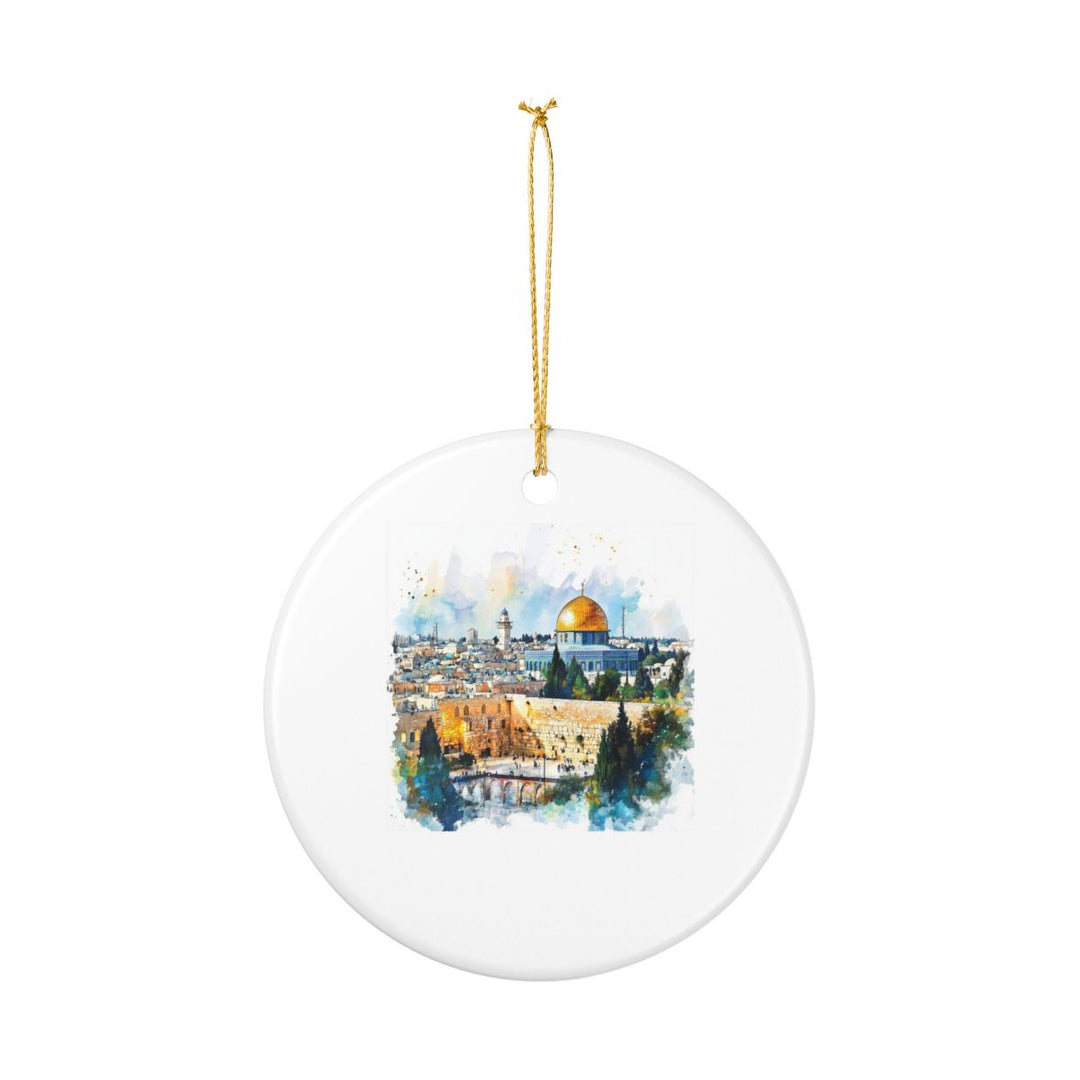 Jerusalem Israel Ornament: Unique Jerusalem Souvenir, Jerusalem Israel Xmas Decor, and Authentic Jerusalem Gift