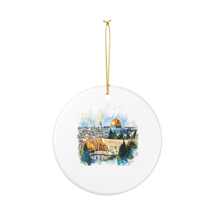 Jerusalem Israel Ornament: Unique Jerusalem Souvenir, Jerusalem Israel Xmas Decor, and Authentic Jerusalem Gift
