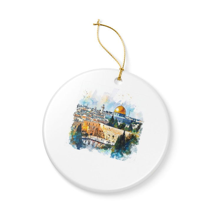 Jerusalem Israel Ornament: Unique Jerusalem Souvenir, Jerusalem Israel Xmas Decor, and Authentic Jerusalem Gift