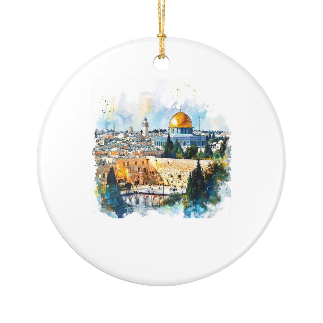 Jerusalem Israel Ornament: Unique Jerusalem Souvenir, Jerusalem Israel Xmas Decor, and Authentic Jerusalem Gift