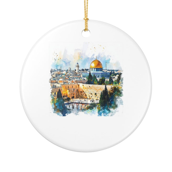 Jerusalem Israel Ornament: Unique Jerusalem Souvenir, Jerusalem Israel Xmas Decor, and Authentic Jerusalem Gift