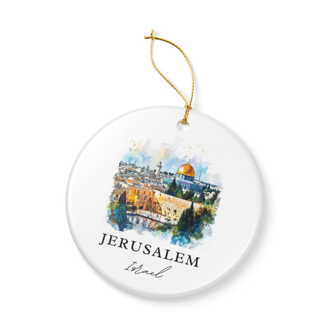 Jerusalem Israel Ornament: Unique Jerusalem Souvenir, Jerusalem Israel Xmas Decor, and Authentic Jerusalem Gift
