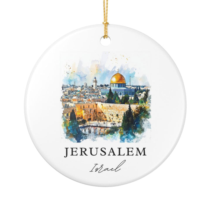 Jerusalem Israel Ornament: Unique Jerusalem Souvenir, Jerusalem Israel Xmas Decor, and Authentic Jerusalem Gift