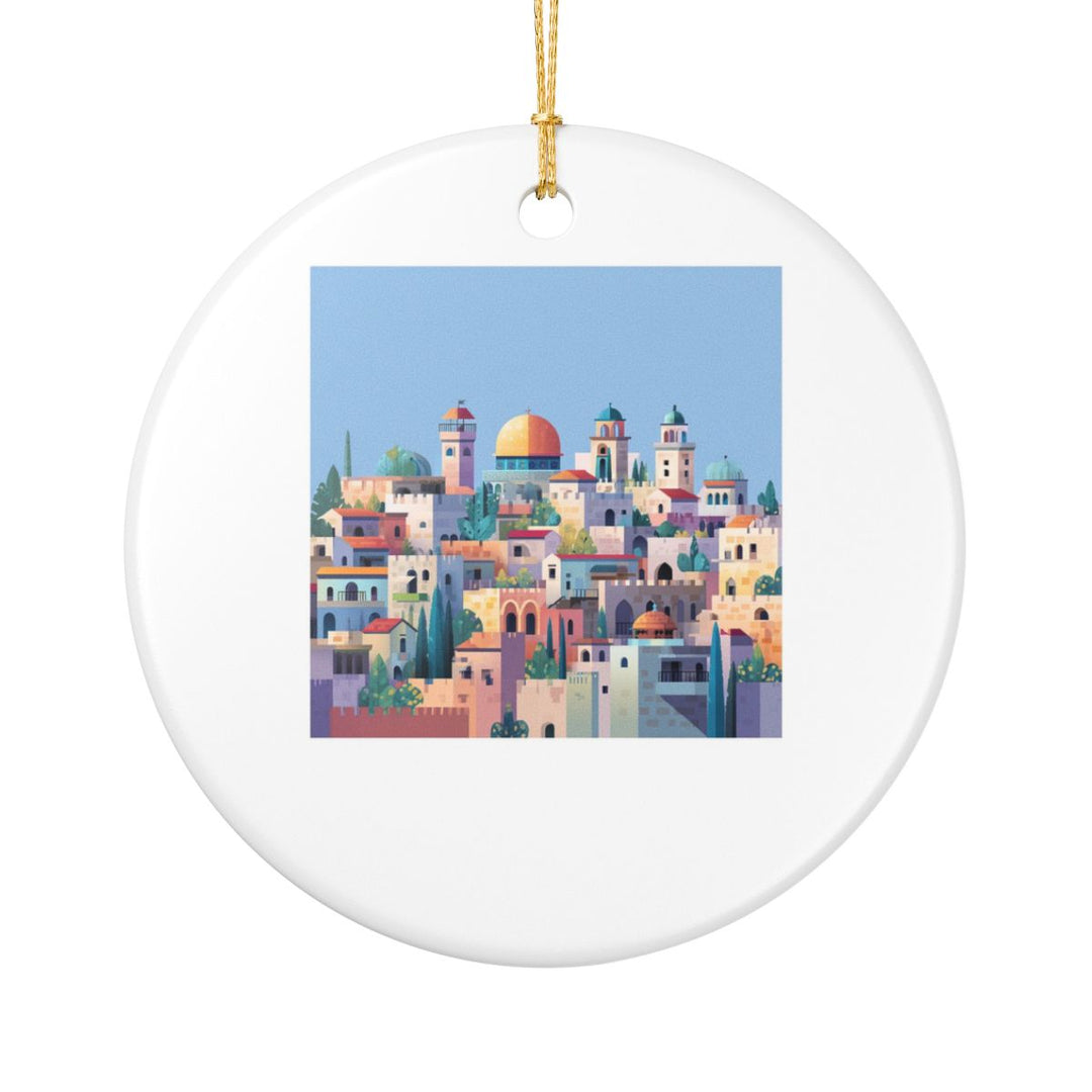 Jerusalem Israel Ornament: Unique Jerusalem Souvenir, Jerusalem Israel Xmas Decor, and Authentic Jerusalem Gift