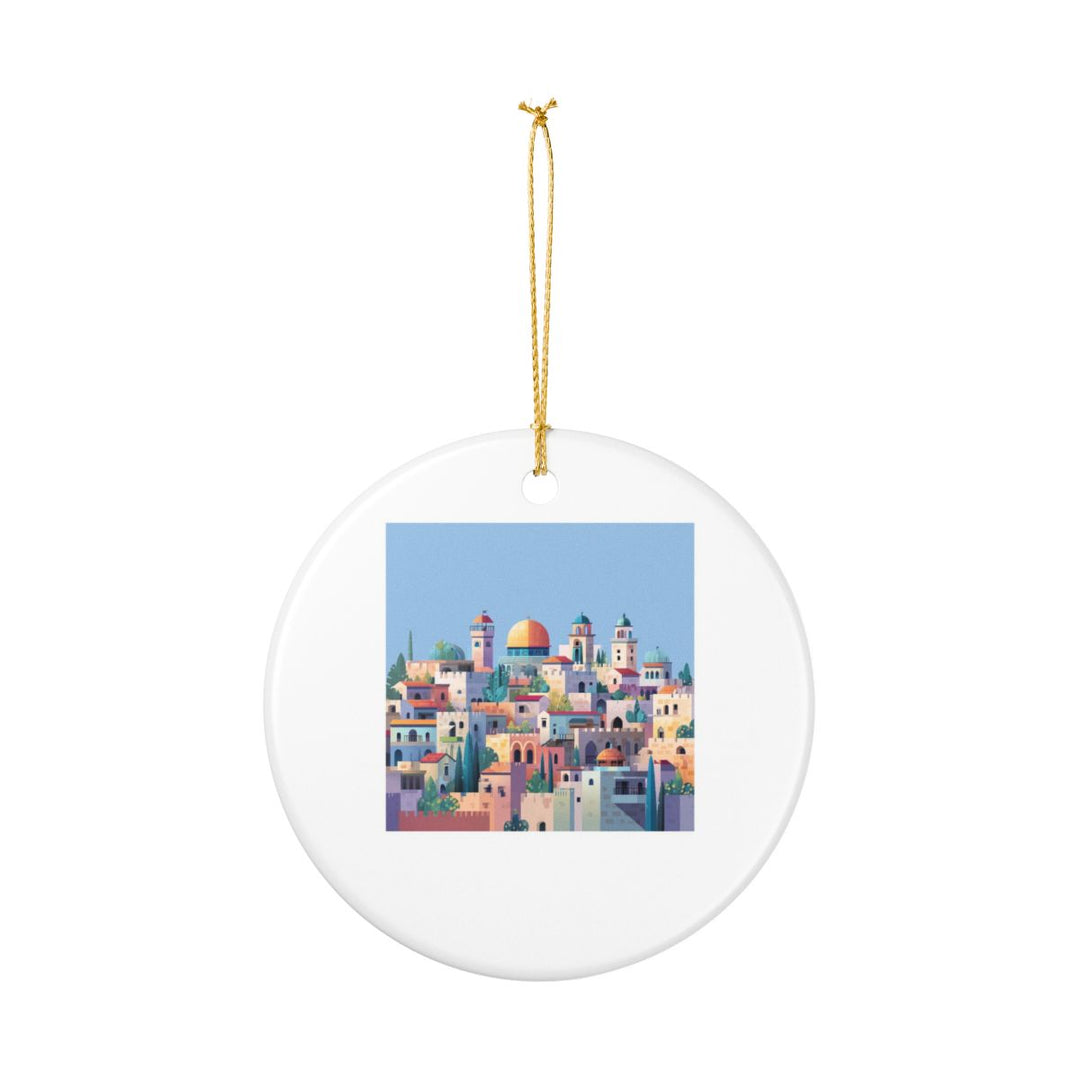Jerusalem Israel Ornament: Unique Jerusalem Souvenir, Jerusalem Israel Xmas Decor, and Authentic Jerusalem Gift