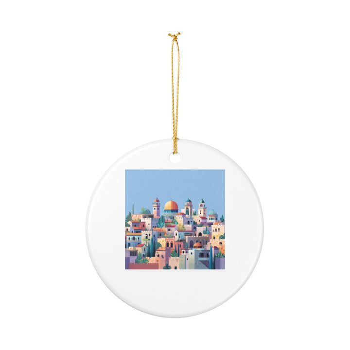Jerusalem Israel Ornament: Unique Jerusalem Souvenir, Jerusalem Israel Xmas Decor, and Authentic Jerusalem Gift
