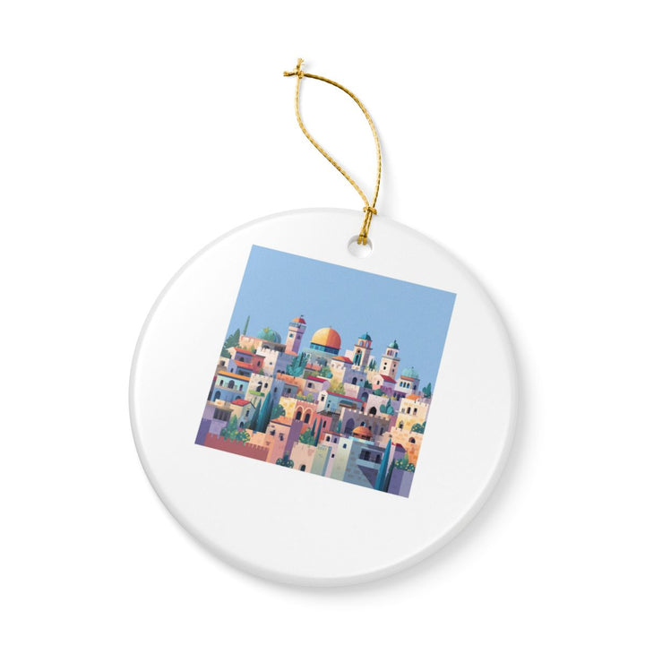 Jerusalem Israel Ornament: Unique Jerusalem Souvenir, Jerusalem Israel Xmas Decor, and Authentic Jerusalem Gift