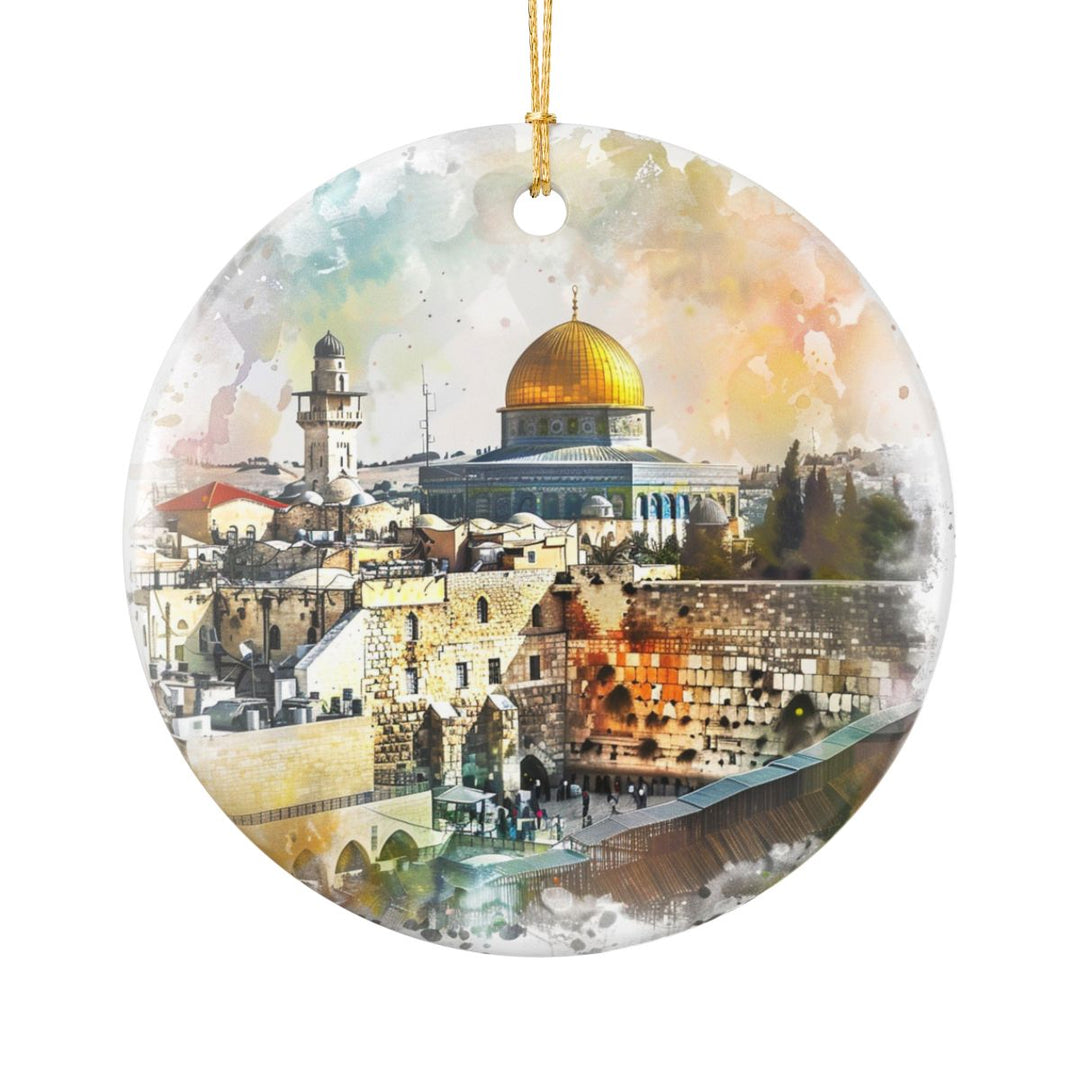 Jerusalem Israel Ornament: Unique Jerusalem Souvenir, Jerusalem Israel Xmas Decor, and Authentic Jerusalem Gift