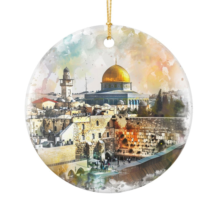 Jerusalem Israel Ornament: Unique Jerusalem Souvenir, Jerusalem Israel Xmas Decor, and Authentic Jerusalem Gift