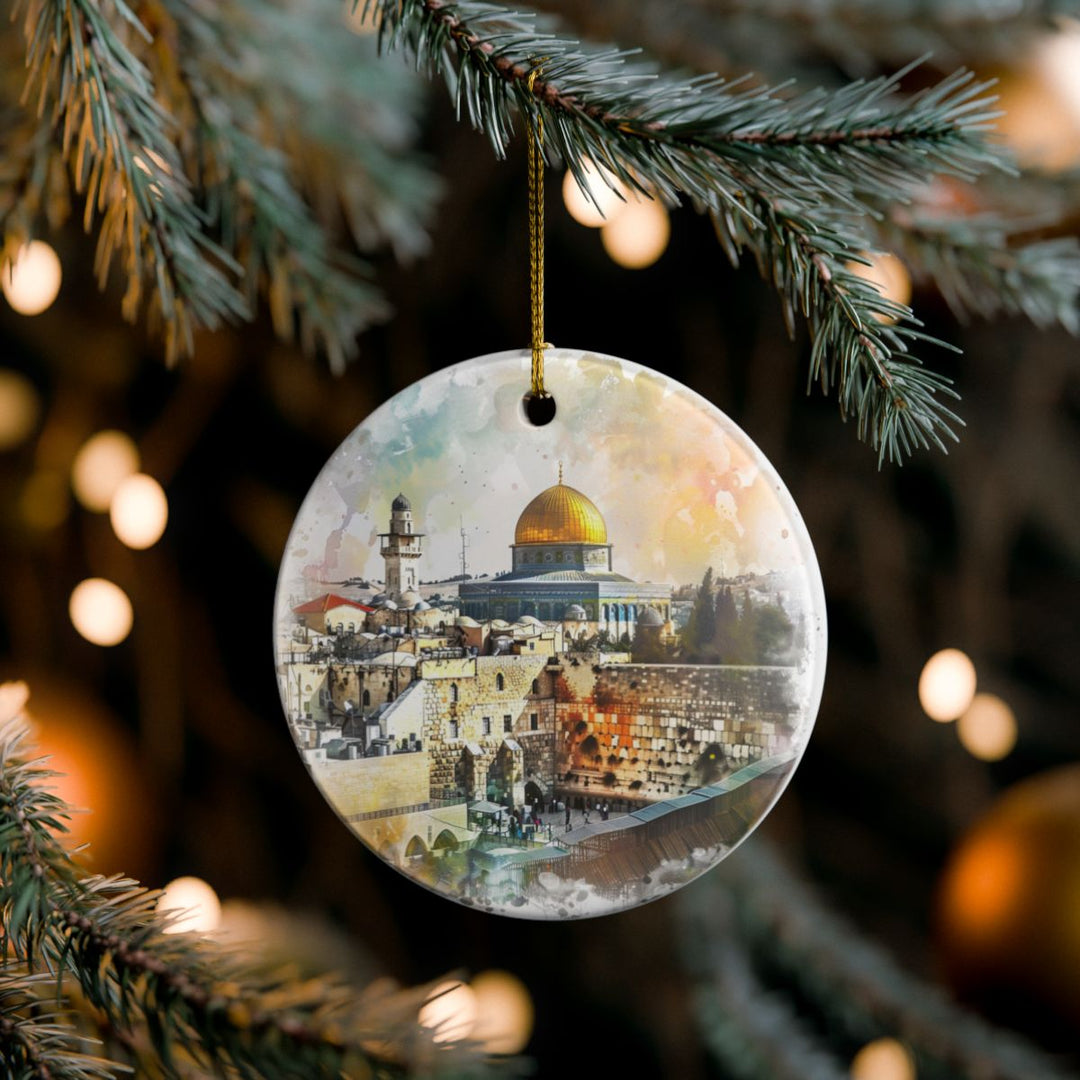 Jerusalem Israel Ornament: Unique Jerusalem Souvenir, Jerusalem Israel Xmas Decor, and Authentic Jerusalem Gift