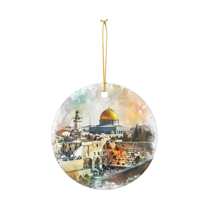 Jerusalem Israel Ornament: Unique Jerusalem Souvenir, Jerusalem Israel Xmas Decor, and Authentic Jerusalem Gift