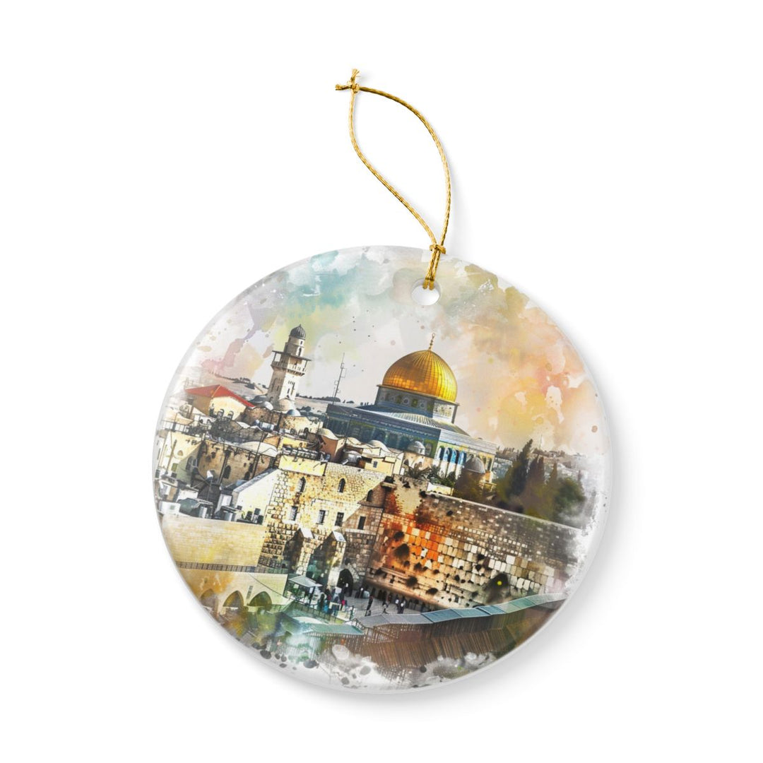 Jerusalem Israel Ornament: Unique Jerusalem Souvenir, Jerusalem Israel Xmas Decor, and Authentic Jerusalem Gift