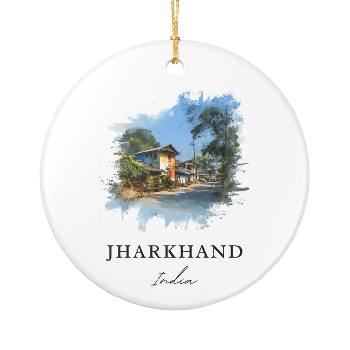 Jharkhand India Ornament: Unique Jharkhand Souvenir, Jharkhand India Xmas Decor, and Authentic Jharkhand Gift