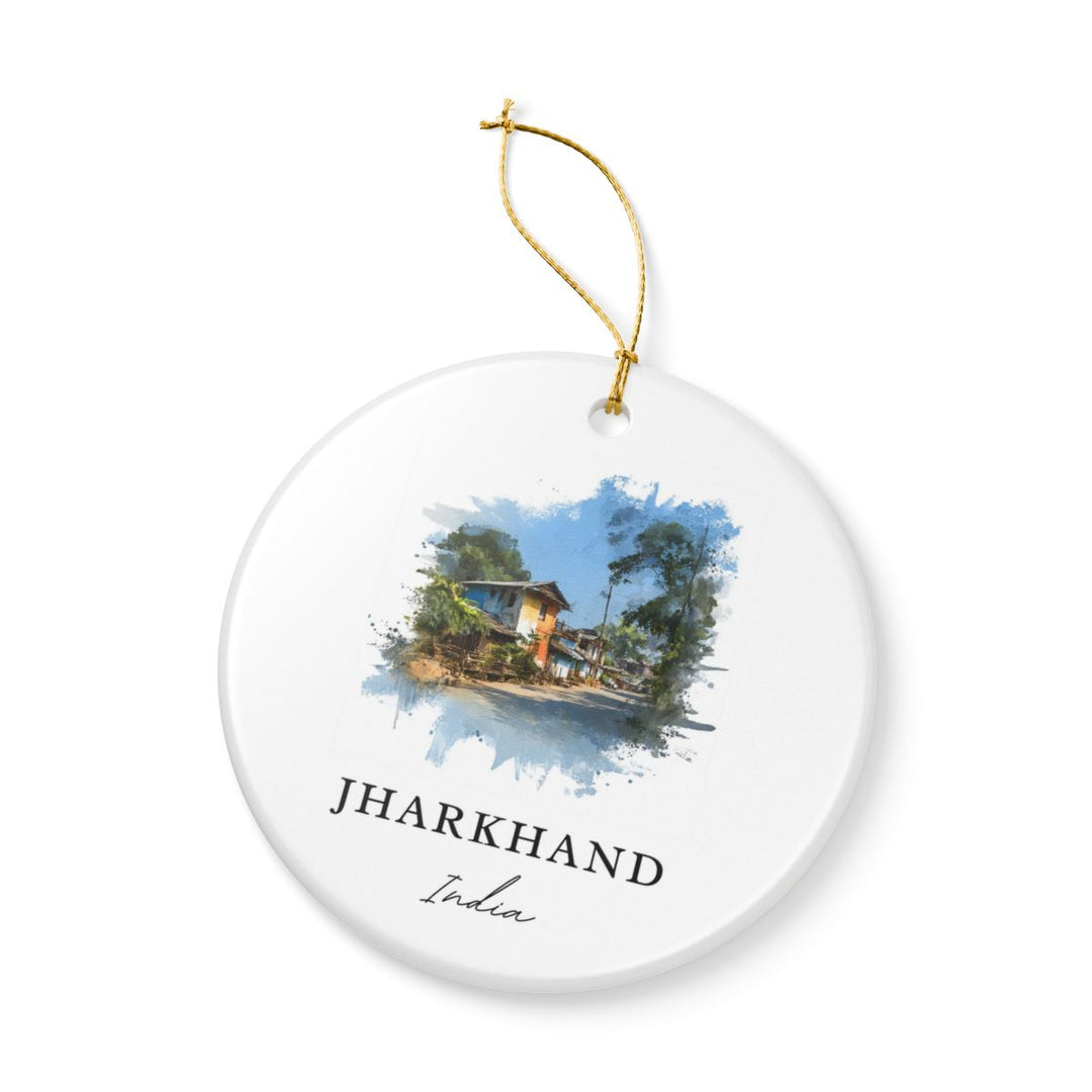 Jharkhand India Ornament: Unique Jharkhand Souvenir, Jharkhand India Xmas Decor, and Authentic Jharkhand Gift