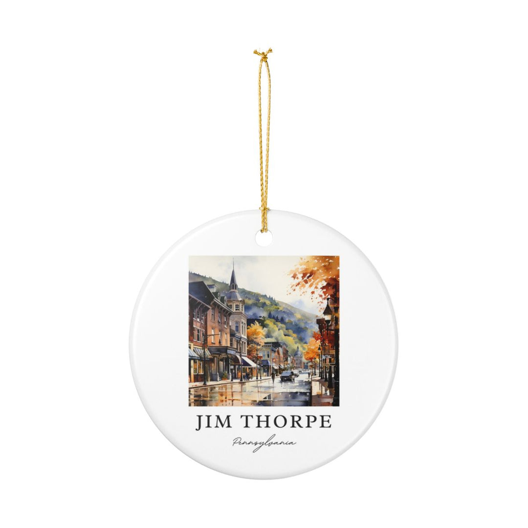 Jim Thorpe Pennsylvania Ornament: Unique Jim Thorpe Pennsylvania Souvenir, Jim Thorpe Pennsylvania Xmas Decor, and Authentic Jim Thorpe Pennsylvania Gift