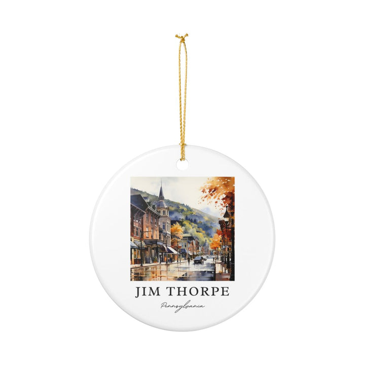 Jim Thorpe Pennsylvania Ornament: Unique Jim Thorpe Pennsylvania Souvenir, Jim Thorpe Pennsylvania Xmas Decor, and Authentic Jim Thorpe Pennsylvania Gift