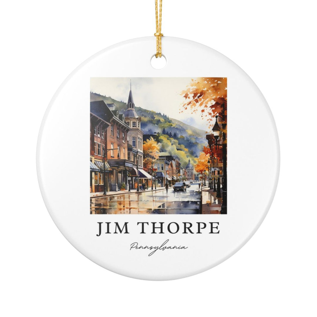 Jim Thorpe Pennsylvania Ornament: Unique Jim Thorpe Pennsylvania Souvenir, Jim Thorpe Pennsylvania Xmas Decor, and Authentic Jim Thorpe Pennsylvania Gift