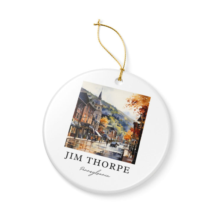 Jim Thorpe Pennsylvania Ornament: Unique Jim Thorpe Pennsylvania Souvenir, Jim Thorpe Pennsylvania Xmas Decor, and Authentic Jim Thorpe Pennsylvania Gift