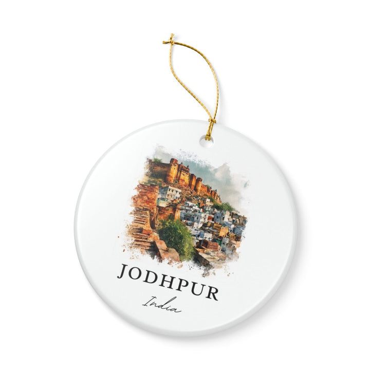 Jodhpur India Ornament: Unique Jodhpur Souvenir, Jodhpur India Xmas Decor, and Authentic Jodhpur Gift