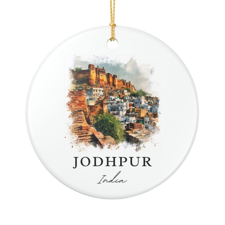 Jodhpur India Ornament: Unique Jodhpur Souvenir, Jodhpur India Xmas Decor, and Authentic Jodhpur Gift