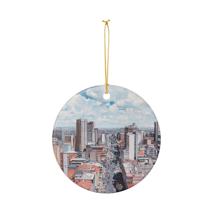 Johannesburg South Africa Ornament: Unique Johannesburg Souvenir, Johannesburg South Africa Xmas Decor, and Authentic Johannesburg Gift