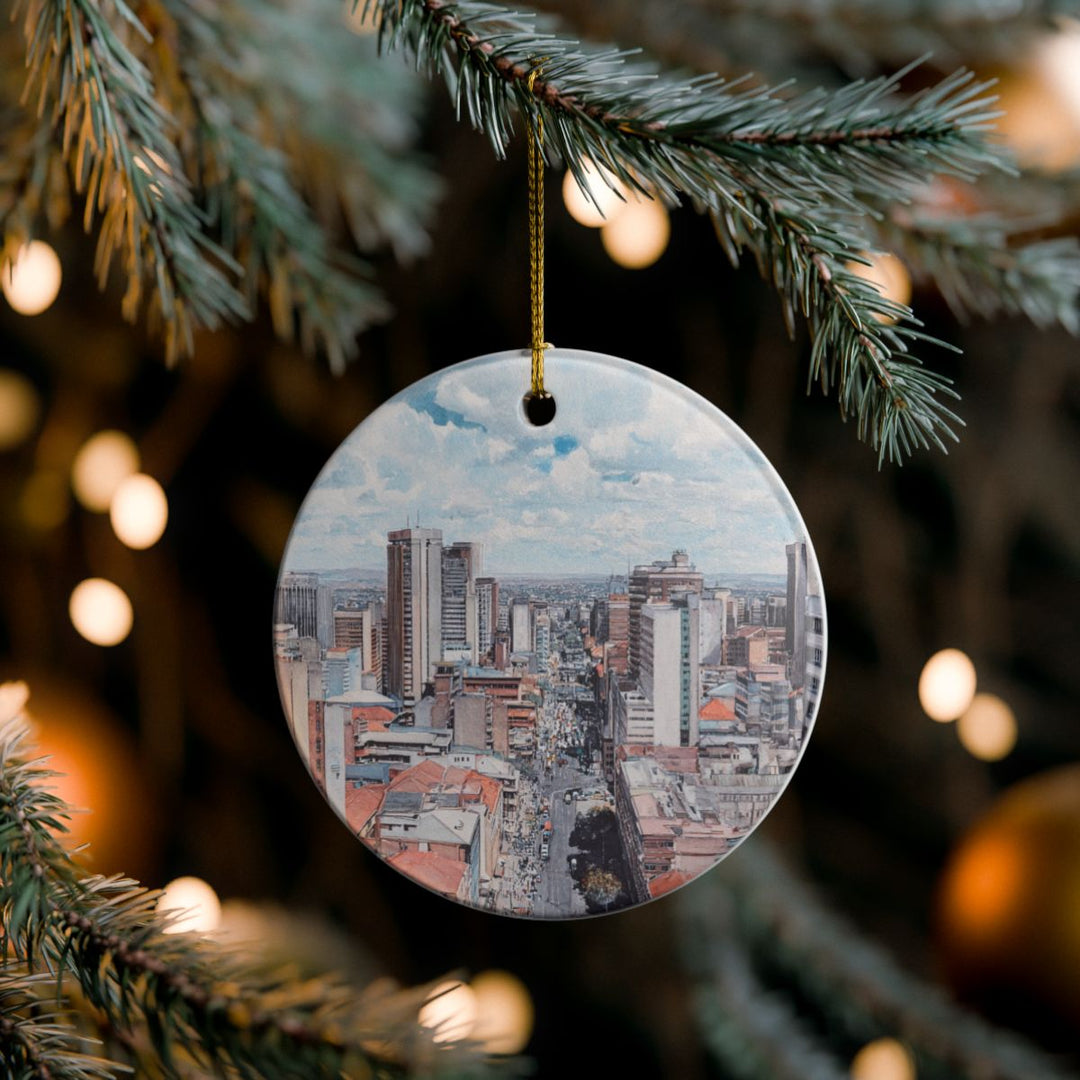 Johannesburg South Africa Ornament: Unique Johannesburg Souvenir, Johannesburg South Africa Xmas Decor, and Authentic Johannesburg Gift