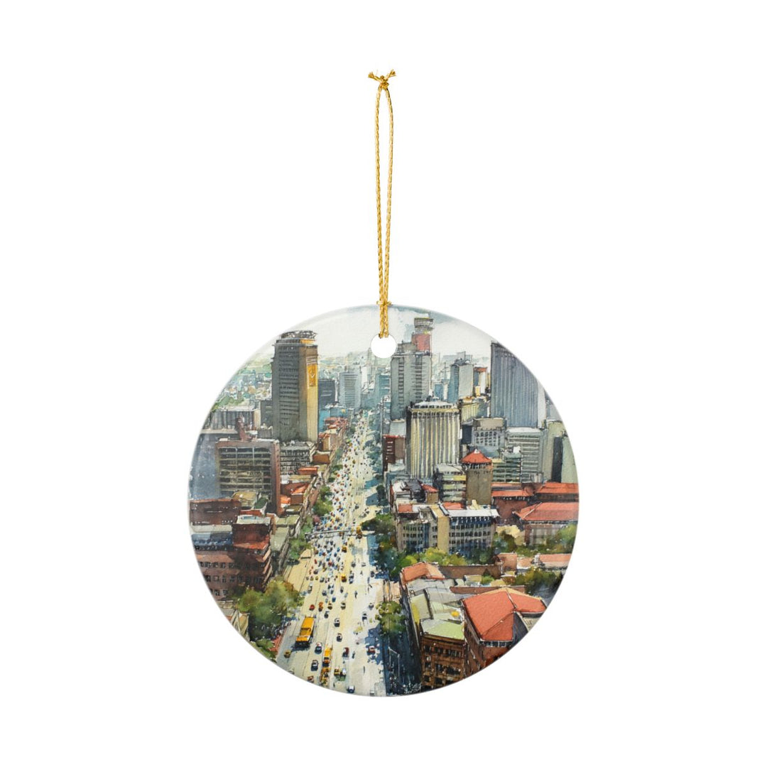 Johannesburg South Africa Ornament: Unique Johannesburg Souvenir, Johannesburg South Africa Xmas Decor, and Authentic Johannesburg Gift