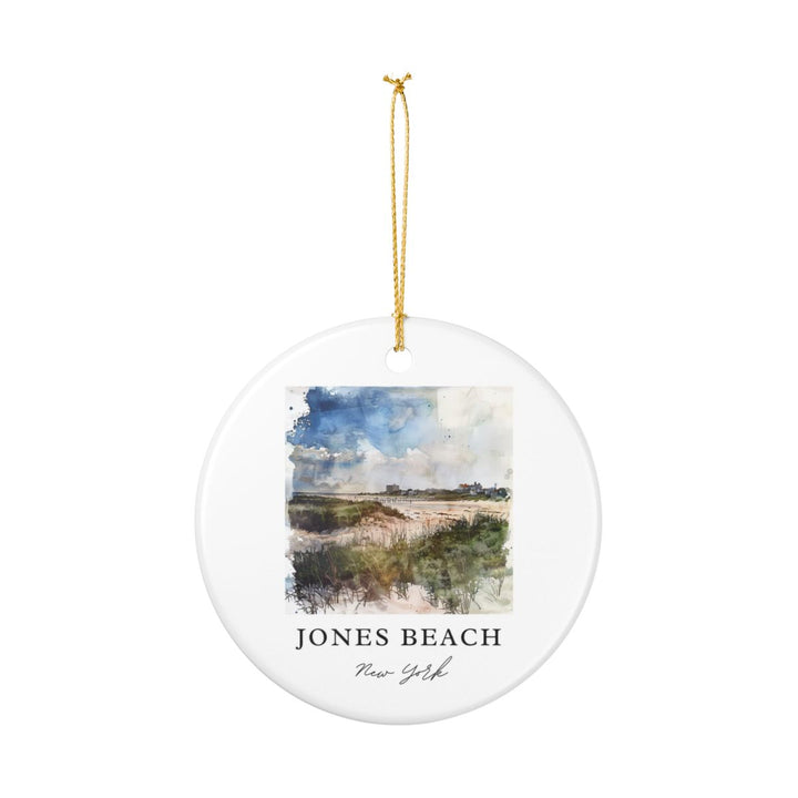 Jones Beach New York Ornament: Unique Jones Beach Souvenir, Jones Beach New York Xmas Decor, and Authentic Jones Beach Gift
