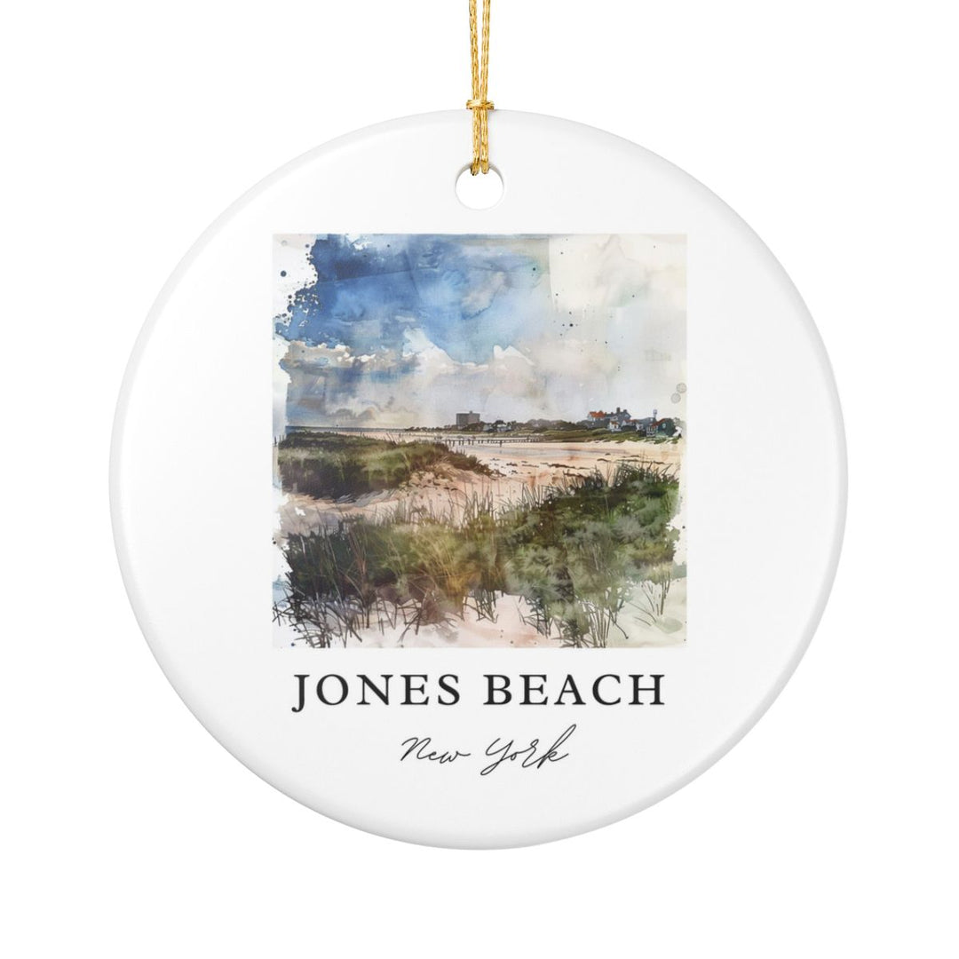 Jones Beach New York Ornament: Unique Jones Beach Souvenir, Jones Beach New York Xmas Decor, and Authentic Jones Beach Gift