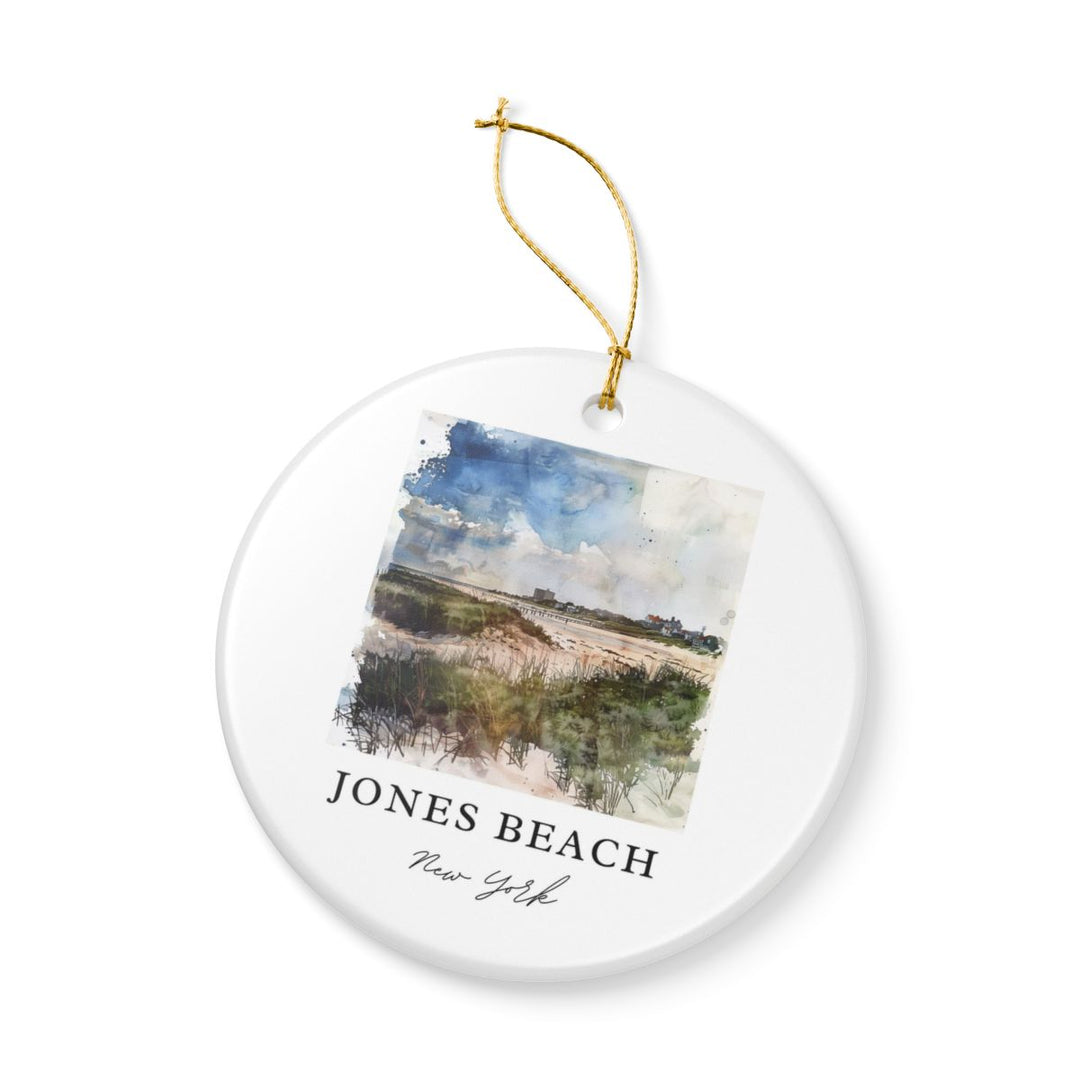 Jones Beach New York Ornament: Unique Jones Beach Souvenir, Jones Beach New York Xmas Decor, and Authentic Jones Beach Gift