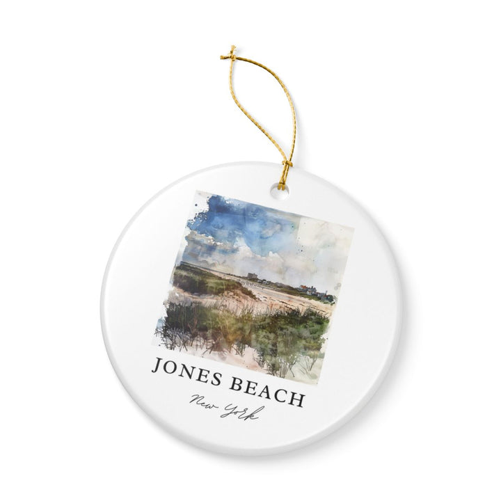 Jones Beach New York Ornament: Unique Jones Beach Souvenir, Jones Beach New York Xmas Decor, and Authentic Jones Beach Gift