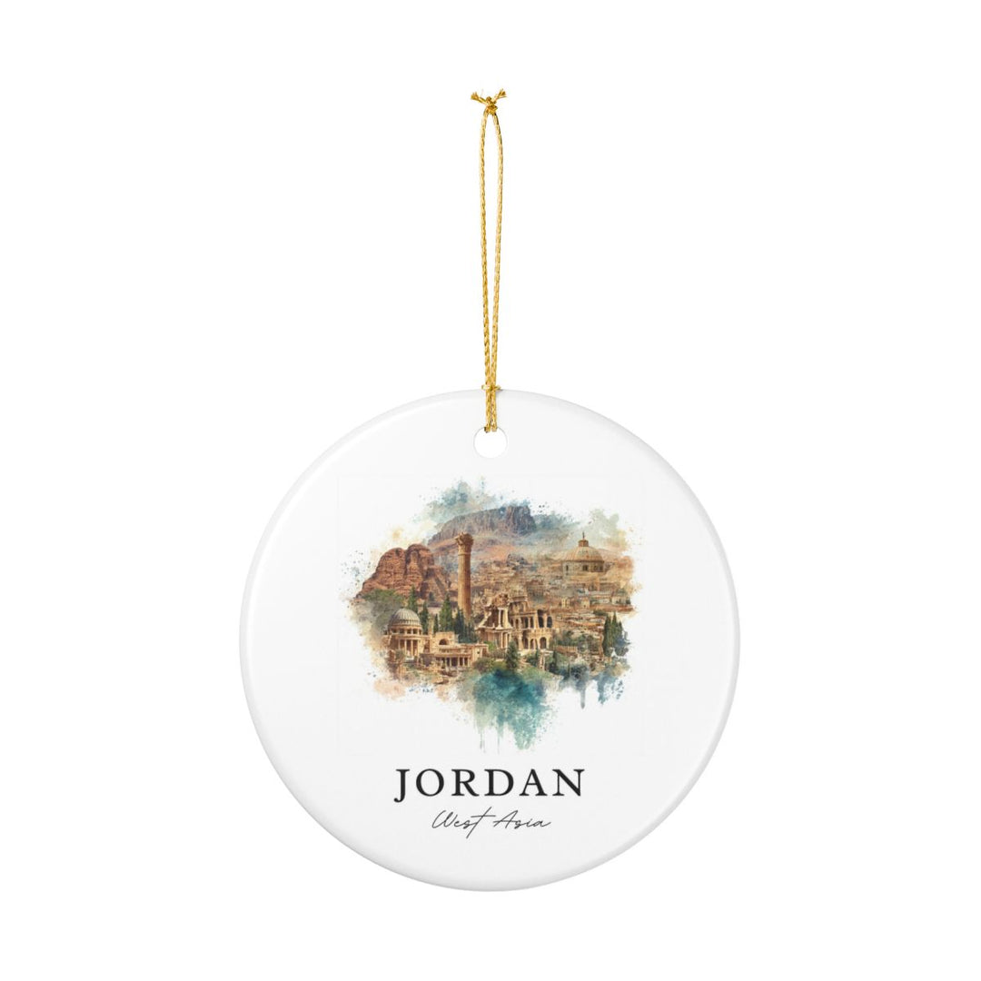 Jordan Ornament: Unique Jordan Souvenir, Jordan Xmas Decor, and Authentic Jordan Gift