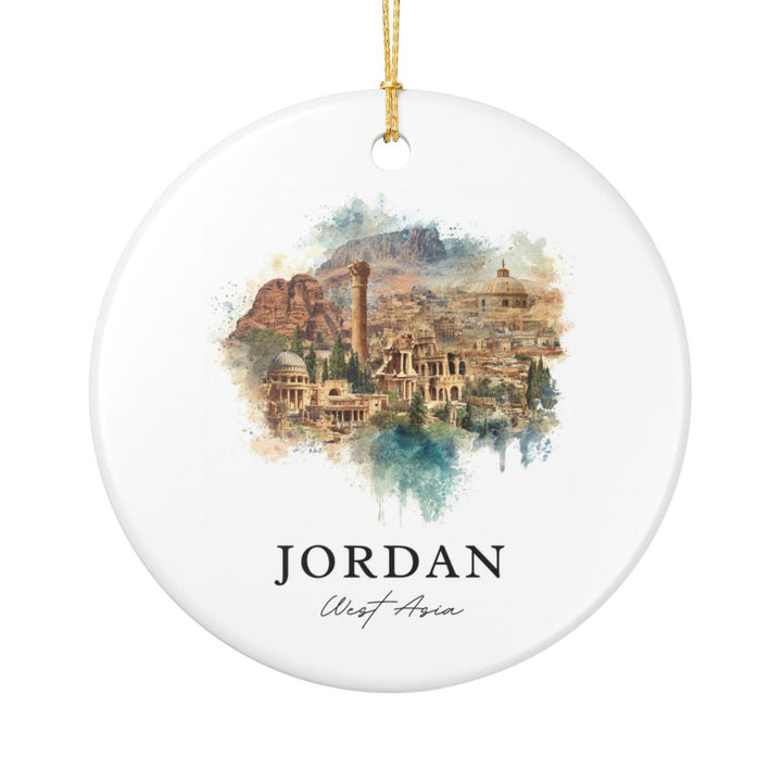 Jordan Ornament: Unique Jordan Souvenir, Jordan Xmas Decor, and Authentic Jordan Gift