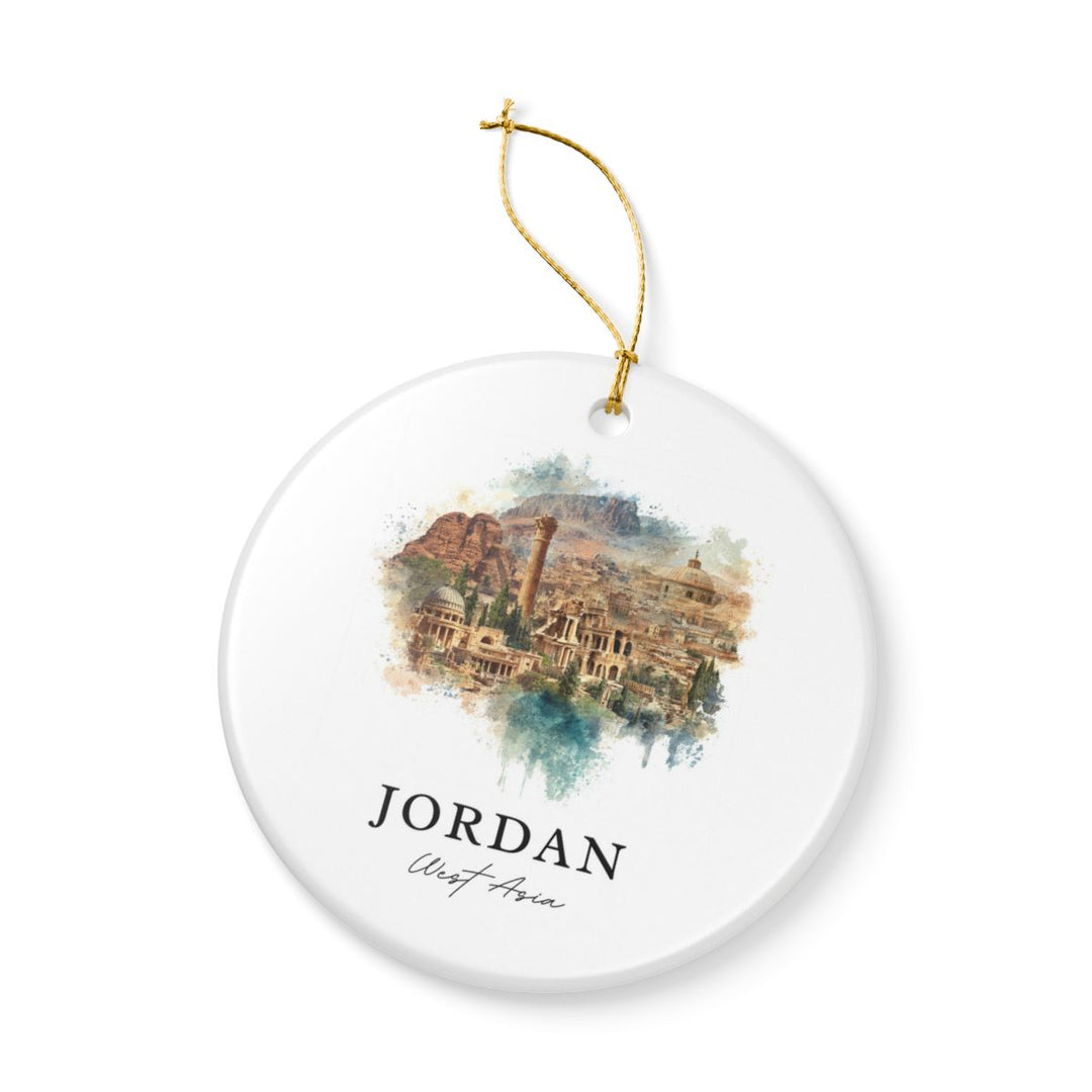 Jordan Ornament: Unique Jordan Souvenir, Jordan Xmas Decor, and Authentic Jordan Gift